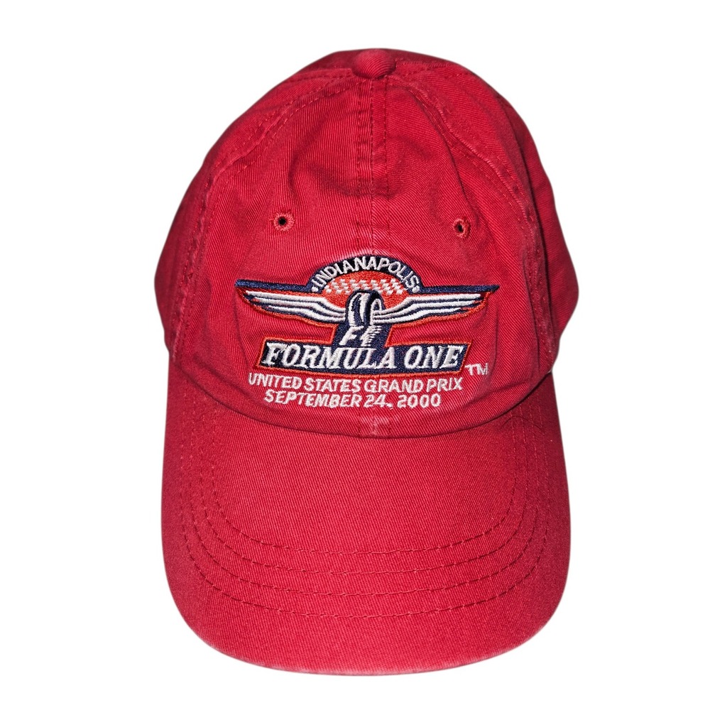 VTG 2000 Indianapolis Formula One Grand Prix Hat Red Strapback Cap Sz OSFA